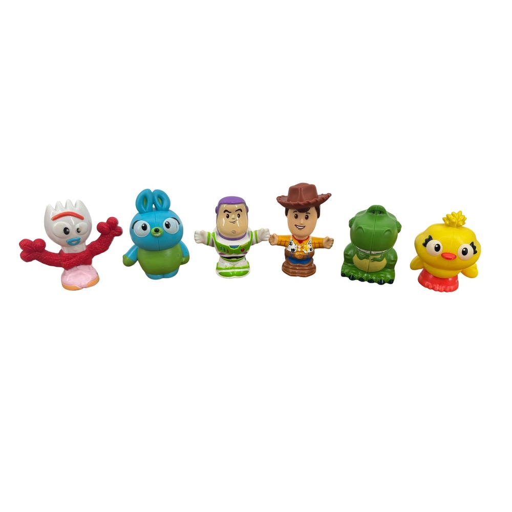 Fisher-Price Little People Toy Story 4 Figures Set Woody Buzz Rex Forky Bunny